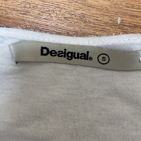 Desigual shift dress with floral embroidery S - Picture 6 of 6